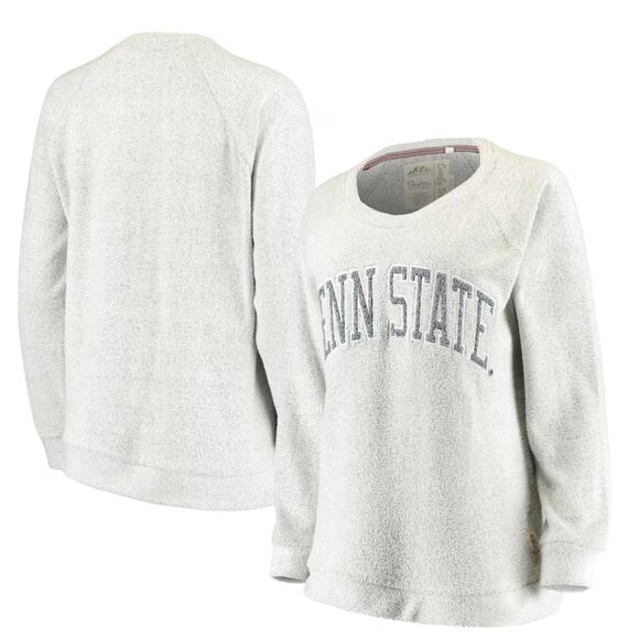 Women's Size S Pressbox Gray Penn State Nittany Lions Helena Comfy Sweatshirt - Picture 4 of 8